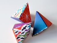 I Try DIY Triangle Origami Box